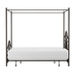 Hillsdale Furniture Dover Full Metal Canopy Bed, Textured Black