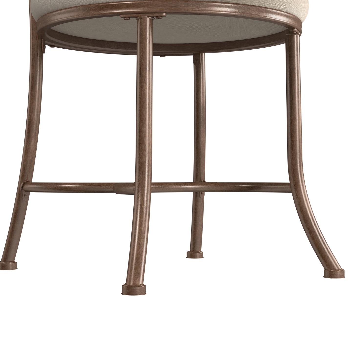 Hillsdale Furniture Emerson Metal Vanity Stool, Golden Bronze