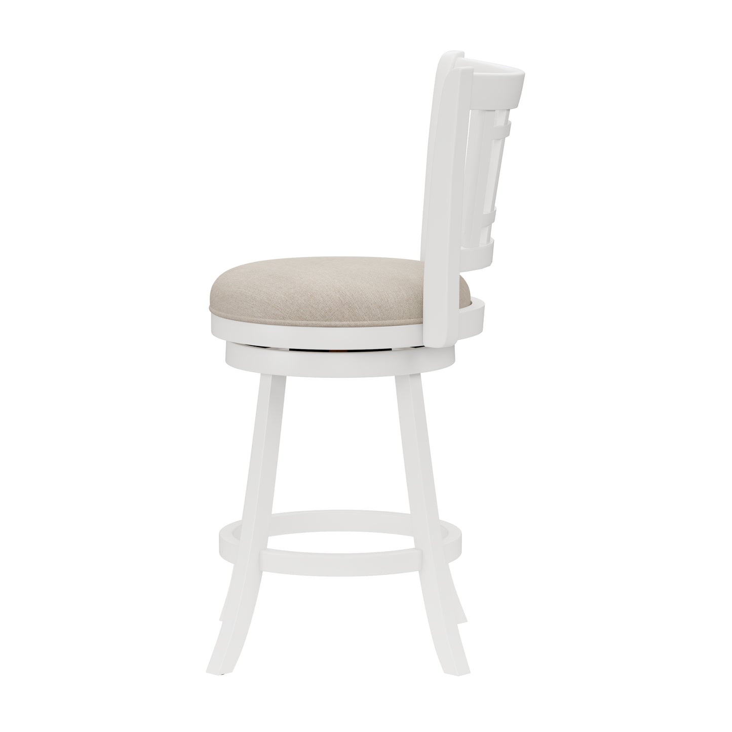 Hillsdale Furniture Fairfox Wood Counter Height Swivel Stool, White