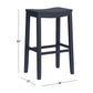 Hillsdale Furniture Fiddler Wood Backless Bar Height Stool, Navy