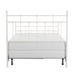 Hillsdale Furniture Providence Metal Full Bed with Spindle and Casting Design, Soft White