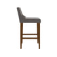 Hillsdale Furniture Lynne Wood Bar Height Stool, Walnut