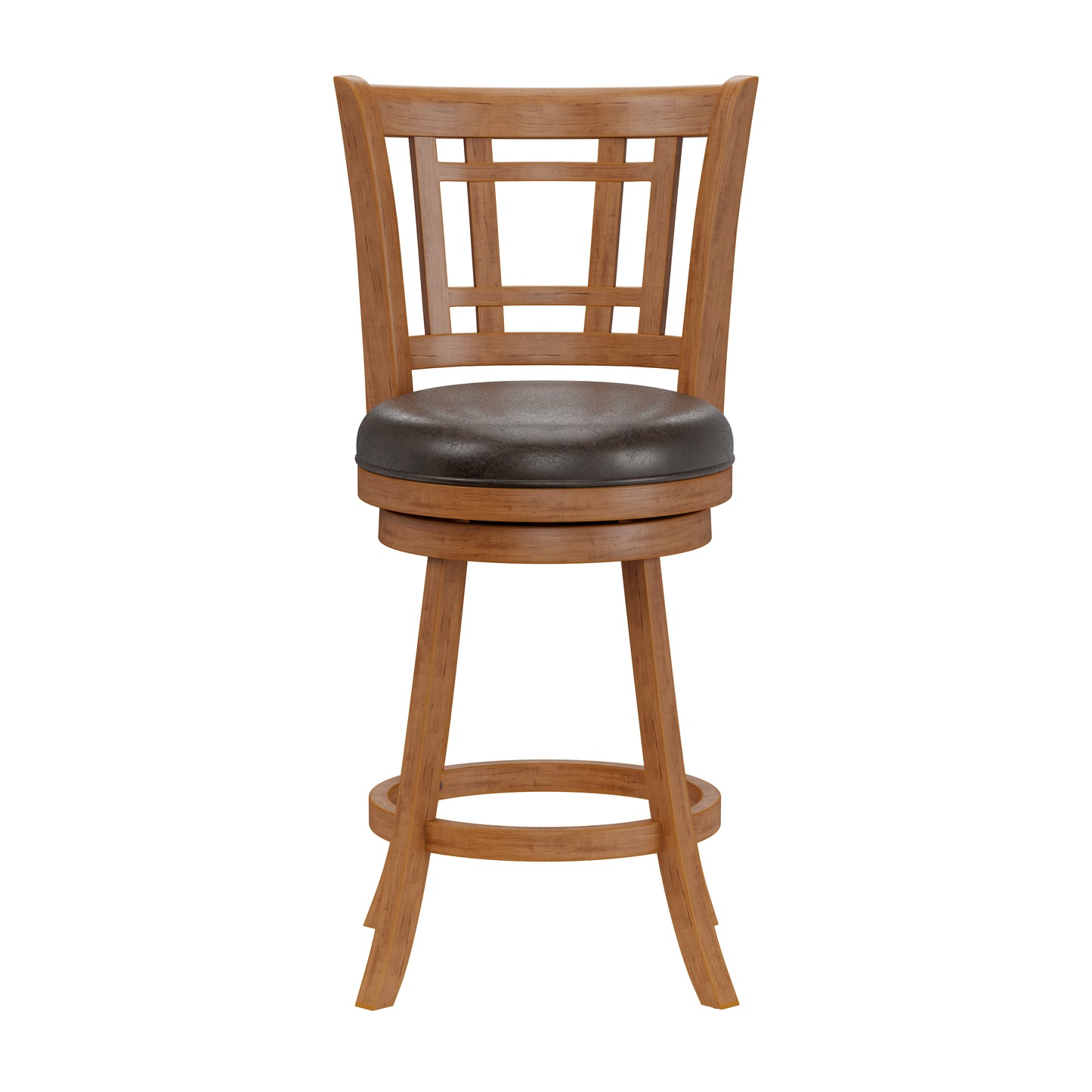 Hillsdale Furniture Fairfox Wood Counter Height Swivel Stool, Oak