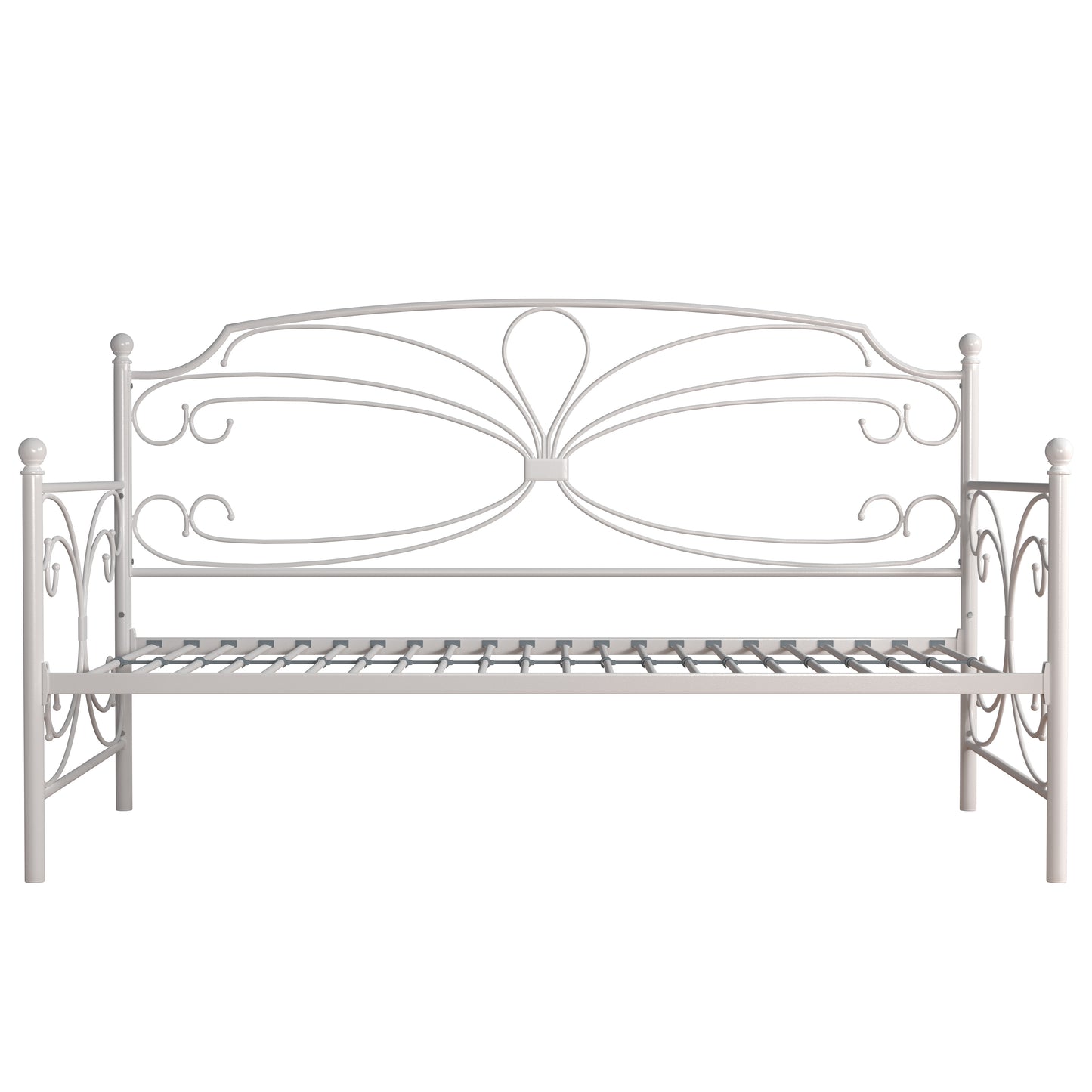 Hillsdale Furniture Anslee Metal Twin Daybed with Trundle, White