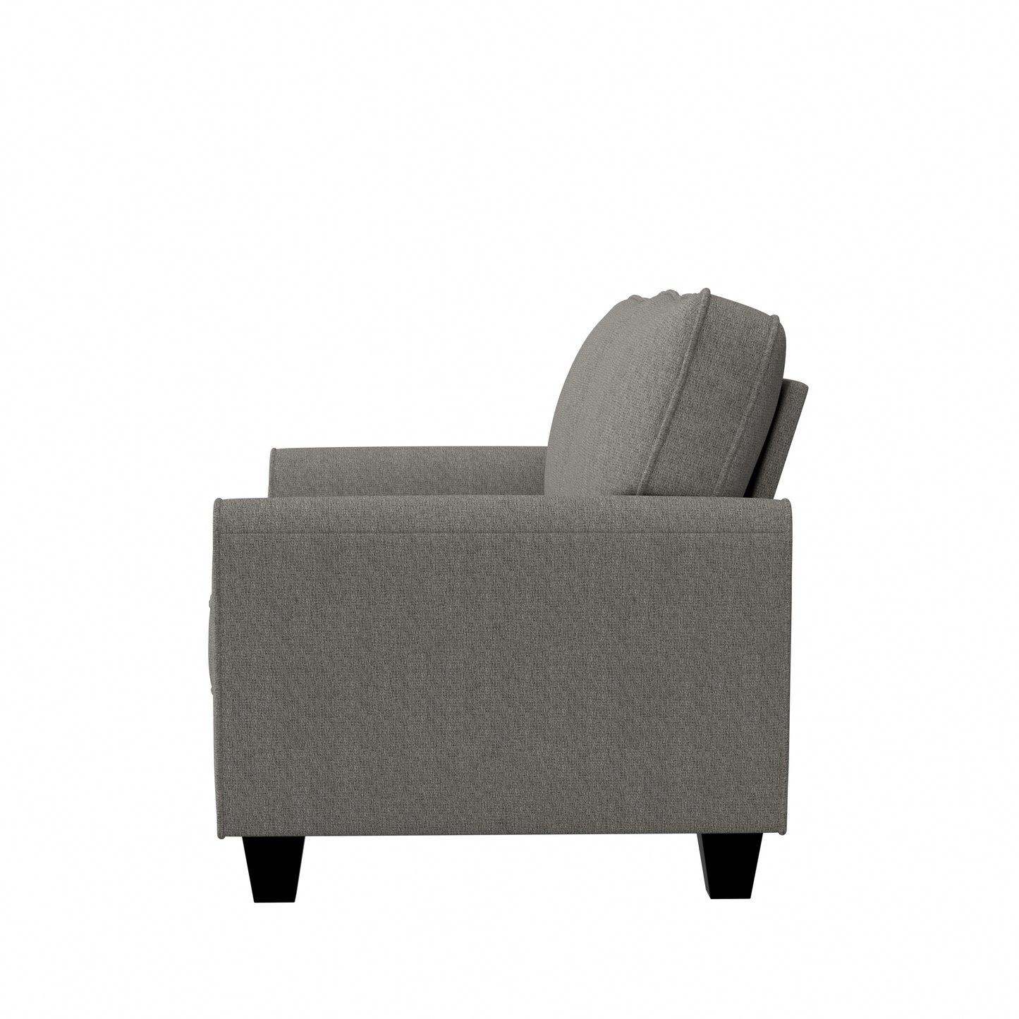 Hillsdale Furniture Daniel Upholstered Loveseat, Nature Gray