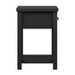 Living Essentials by Hillsdale Harmony Wood Accent Table, Set of 2, Matte Black