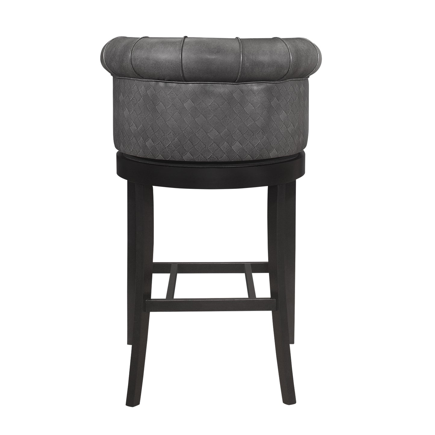 Hillsdale Furniture Broadland Wood Memory Return Swivel Bar Height Stool, Black