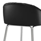 Hillsdale Furniture Boyle Metal Counter Height Stool, Chrome with Black Faux Leather