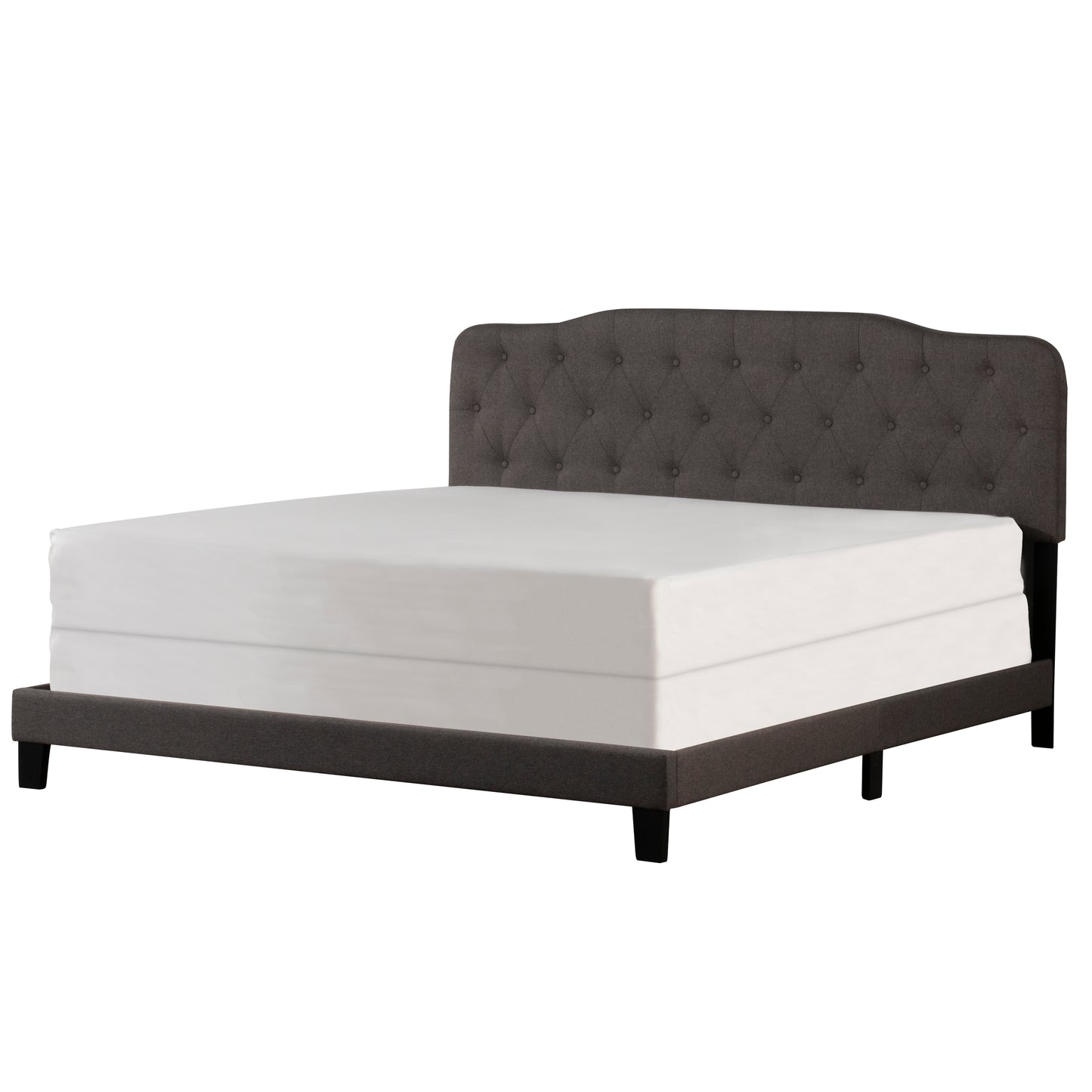 Hillsdale Furniture Nicole King Upholstered Bed, Stone