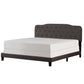 Hillsdale Furniture Nicole Queen Upholstered Bed, Stone