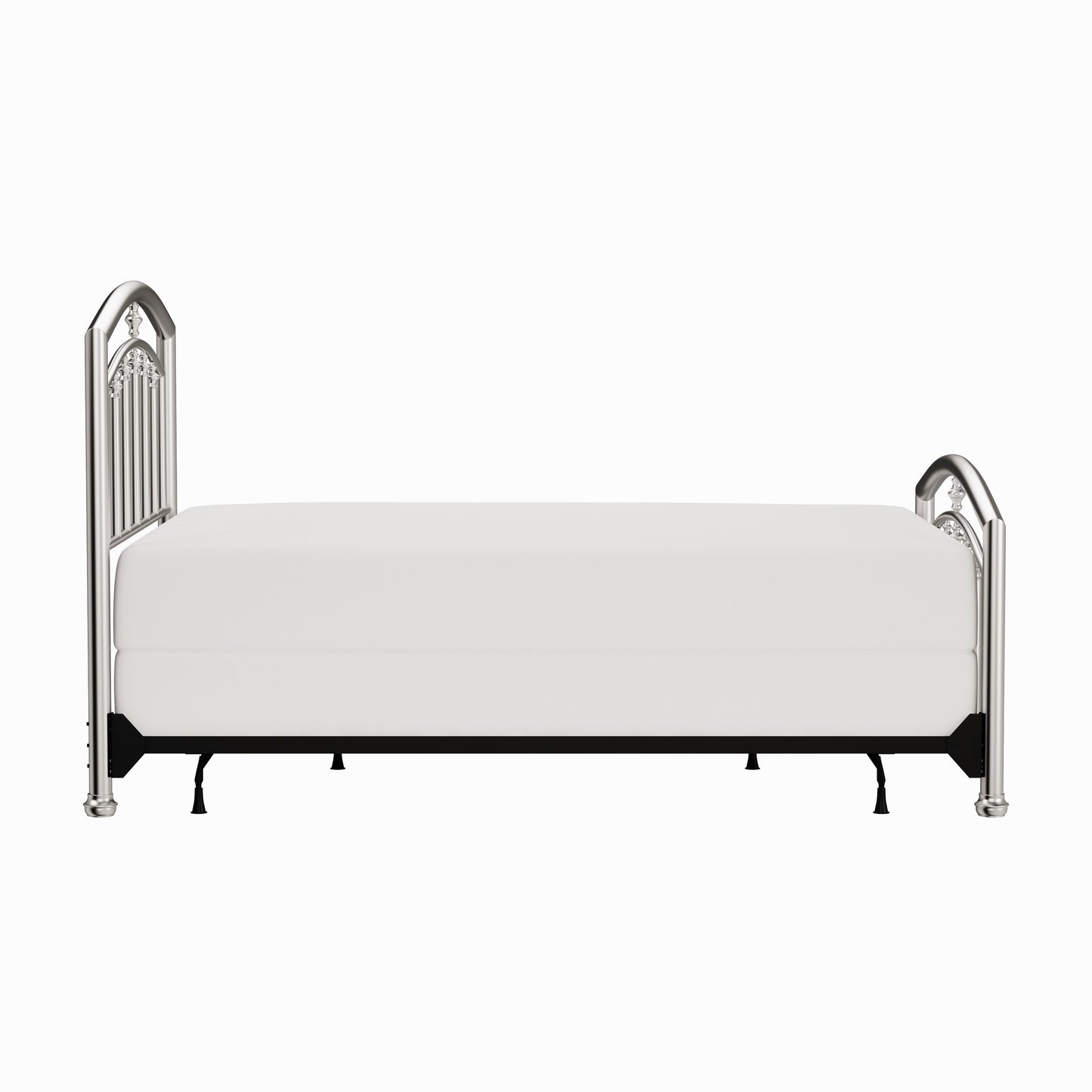 Hillsdale Furniture Claudia Queen Metal Bed, Matte Nickel