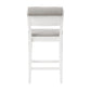 Hillsdale Furniture Clarion Wood and Upholstered Panel Back Counter Height Stool, Sea White