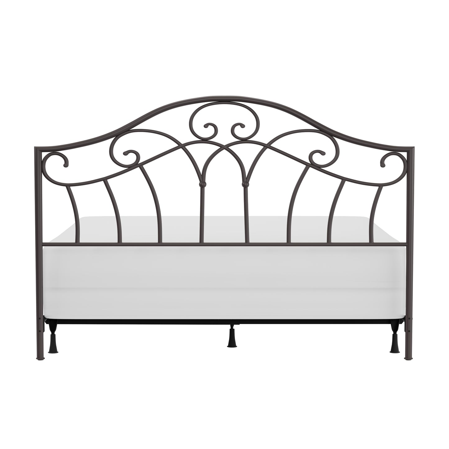 Hillsdale Furniture Josephine King Metal Headboard with Frame, Metallic Brown