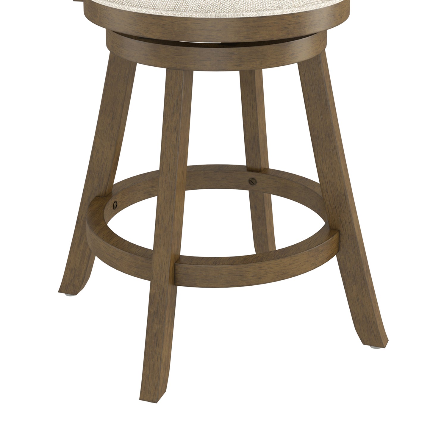 Hillsdale Furniture Hamlin Wood Counter Height Swivel Stool, Brush Gray