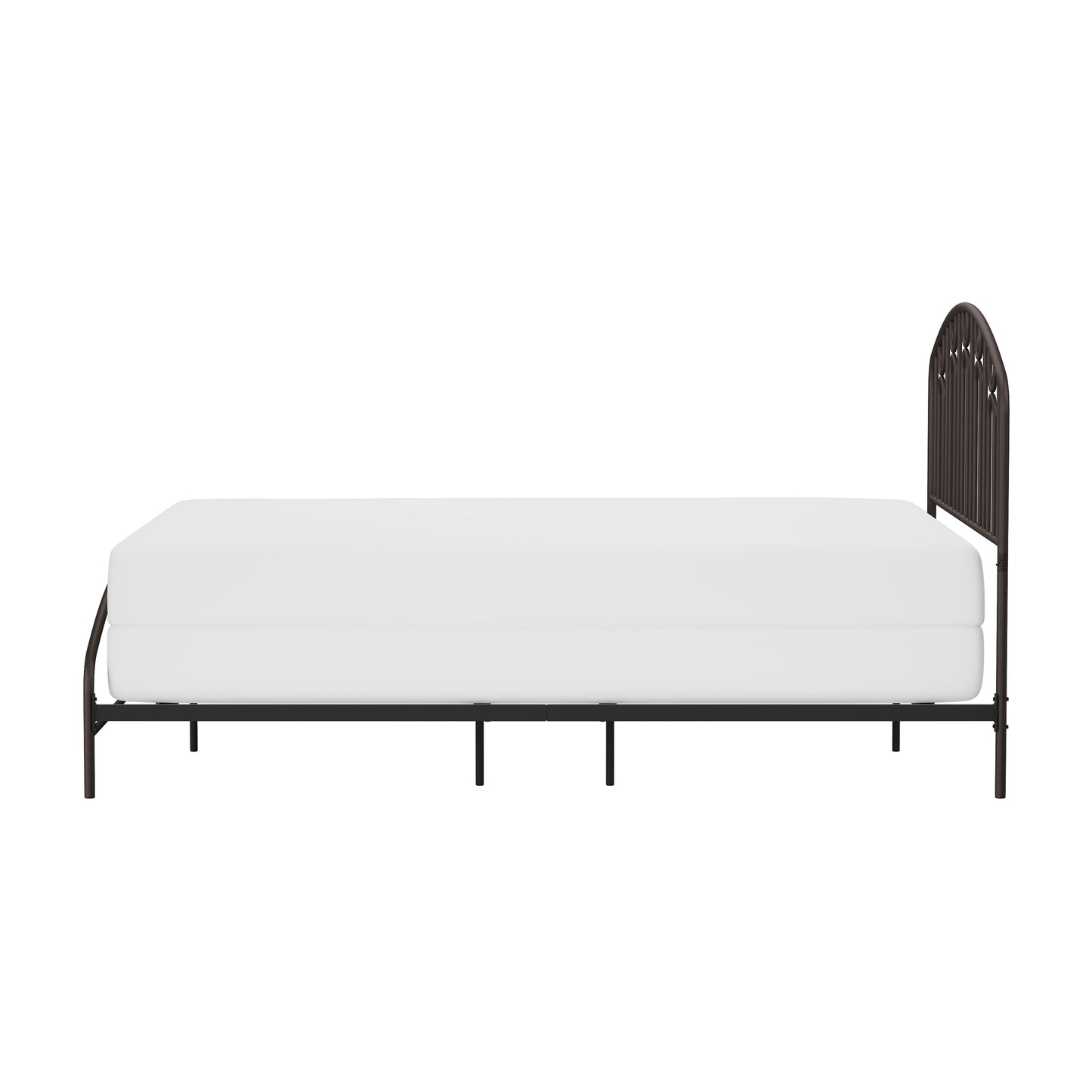 Hillsdale Furniture Riverbrooke Metal Arch Scallop Queen Bed, Bronze