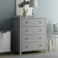 Living Essentials by Hillsdale Harmony Wood 4 Drawer Chest, Gray