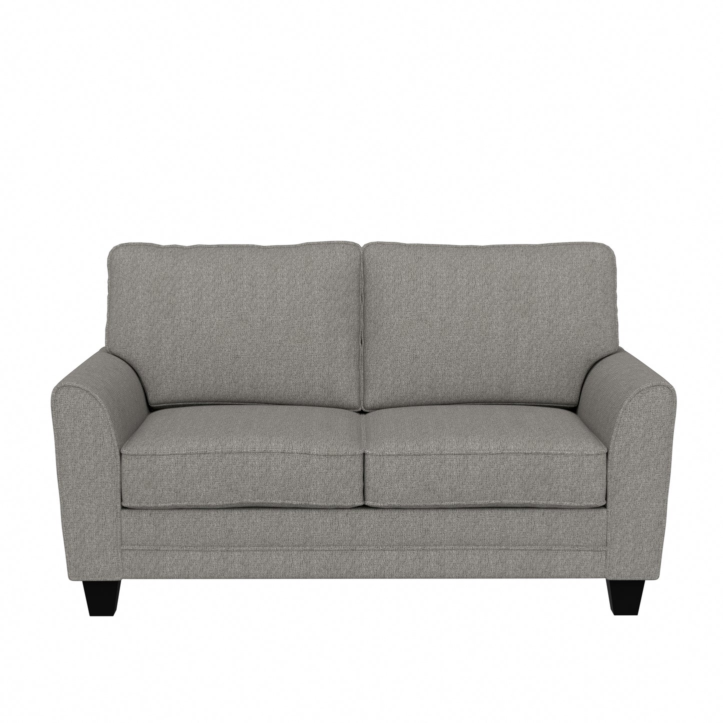 Hillsdale Furniture Daniel Upholstered Loveseat, Nature Gray