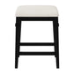 Hillsdale Furniture Arabella Wood Backless Counter Height Stool, Black Wire Brush