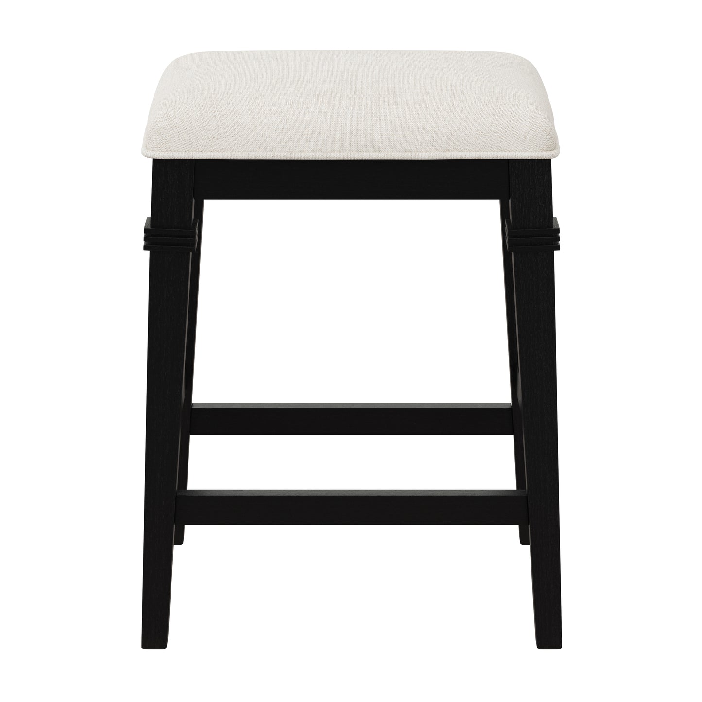 Hillsdale Furniture Arabella Wood Backless Counter Height Stool, Black Wire Brush