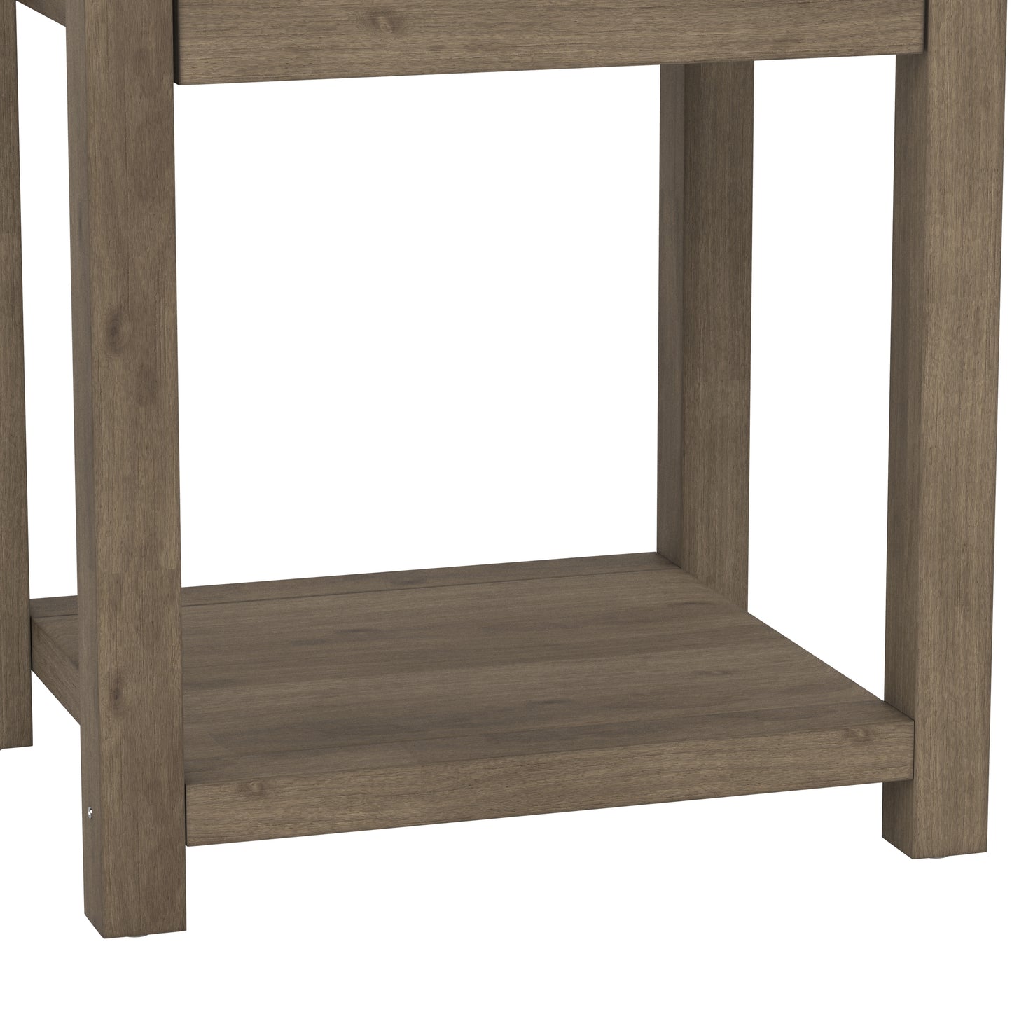 Living Essentials by Hillsdale Harmony Wood Accent Table, Knotty Gray Oak