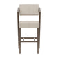 Hillsdale Furniture Snyder Wood Bar Height Stool, Aged Gray