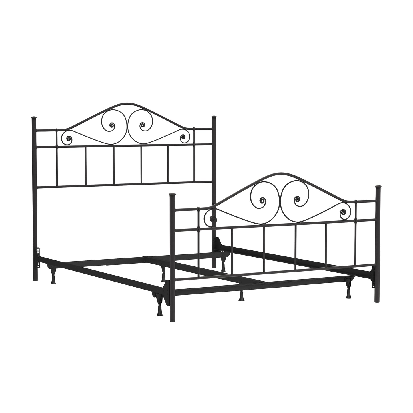 Hillsdale Furniture Harrison Queen Metal Bed, Textured Black