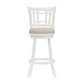 Hillsdale Furniture Fairfox Wood Bar Height Swivel Stool, White