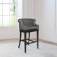 Hillsdale Furniture Broadland Wood Memory Return Swivel Bar Height Stool, Black