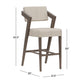 Hillsdale Furniture Snyder Wood Bar Height Stool, Aged Gray