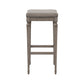 Hillsdale Furniture Vetrina Wood Backless Counter Height Stool, Weathered Gray