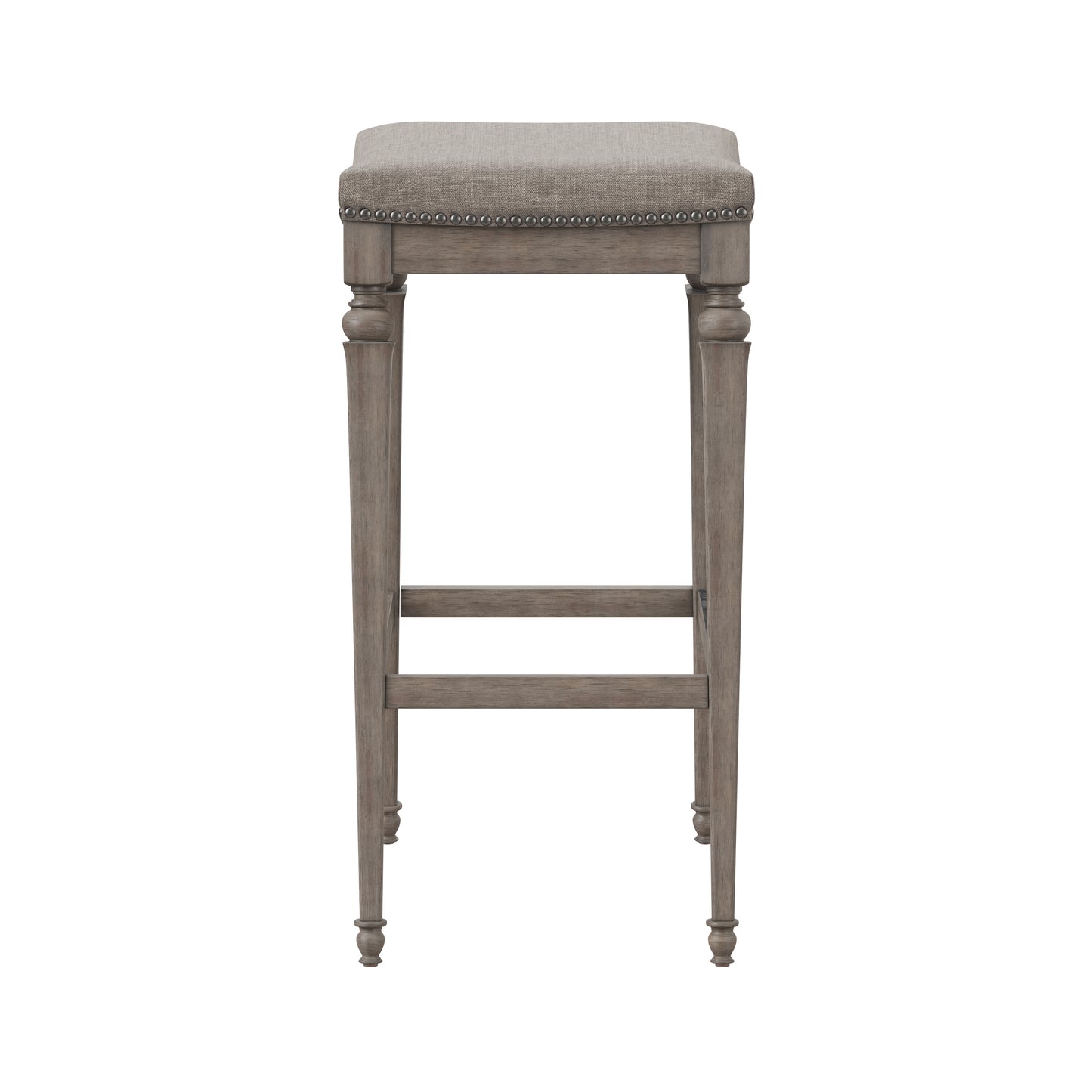 Hillsdale Furniture Vetrina Wood Backless Counter Height Stool, Weathered Gray