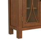 Hillsdale Furniture Bayside Wood 2 Door Console Cabinet, Rustic Mahogany