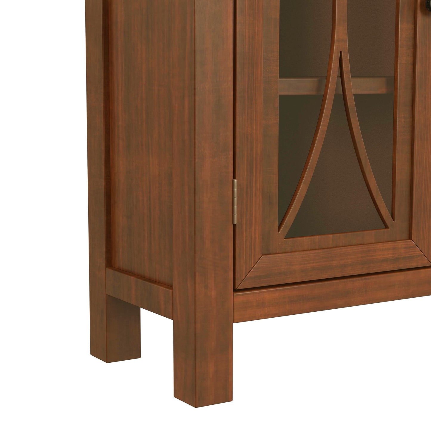 Hillsdale Furniture Bayside Wood 2 Door Console Cabinet, Rustic Mahogany