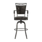 Hillsdale Furniture Bridgetown Metal Bar Height Swivel Stool, Pewter