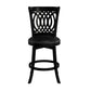 Hillsdale Furniture Van Draus Wood Counter Height Swivel Stool, Black