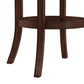 Hillsdale Furniture Dartford Wood Bar Height Swivel Stool, Dark Brown Cherry