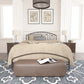 Hillsdale Furniture Riverbrooke Metal Arch Scallop Queen Bed, Bronze