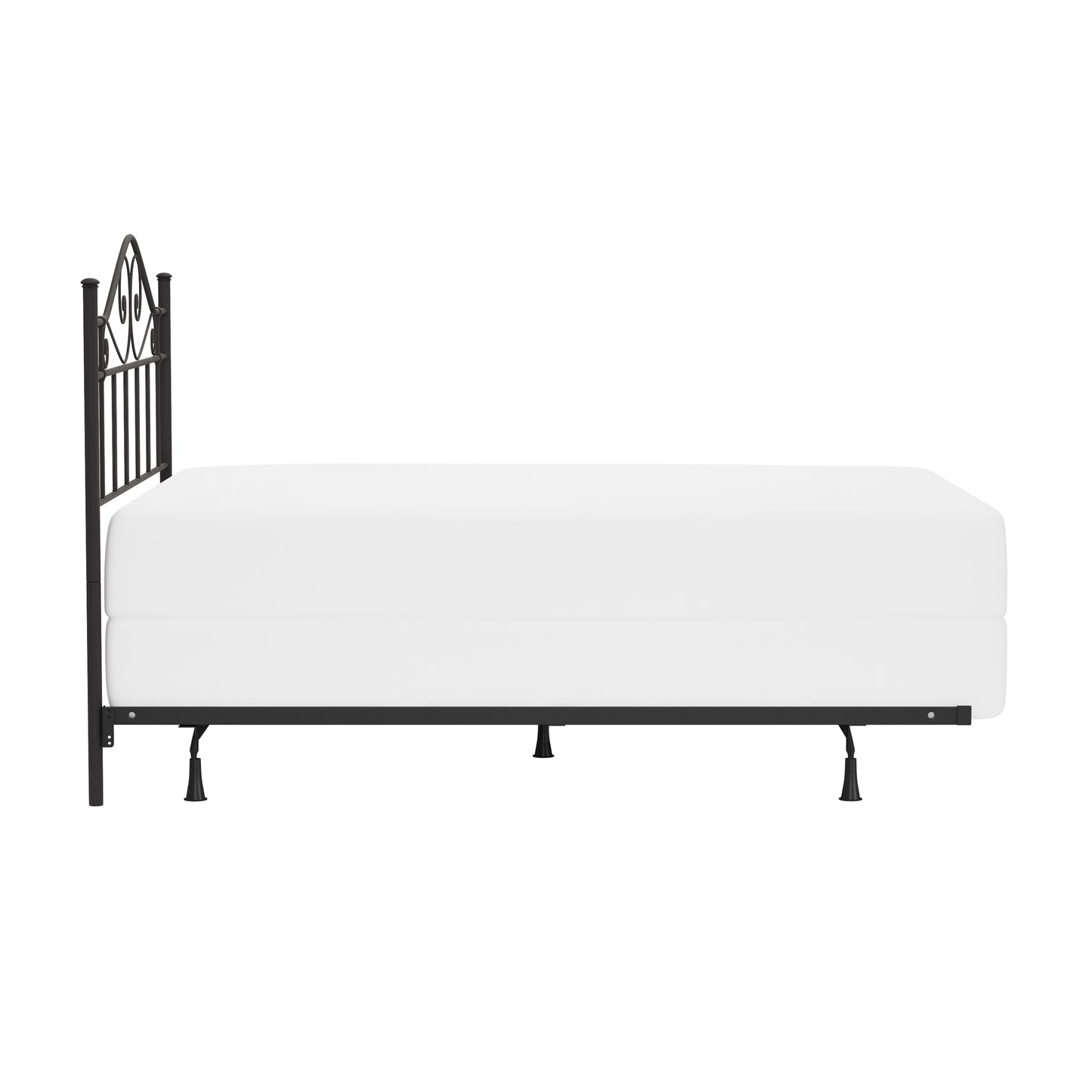 Hillsdale Furniture Harrison Full/Queen Metal Headboard with Frame, Textured Black