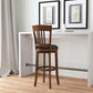 Hillsdale Furniture Canton Wood Bar Height Swivel Stool, Brown