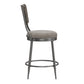 Hillsdale Furniture Garren Metal Counter Height Swivel Stool, Rubbed Pewter