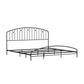 Hillsdale Furniture Riverbrooke Metal Arch Scallop King Bed, Bronze