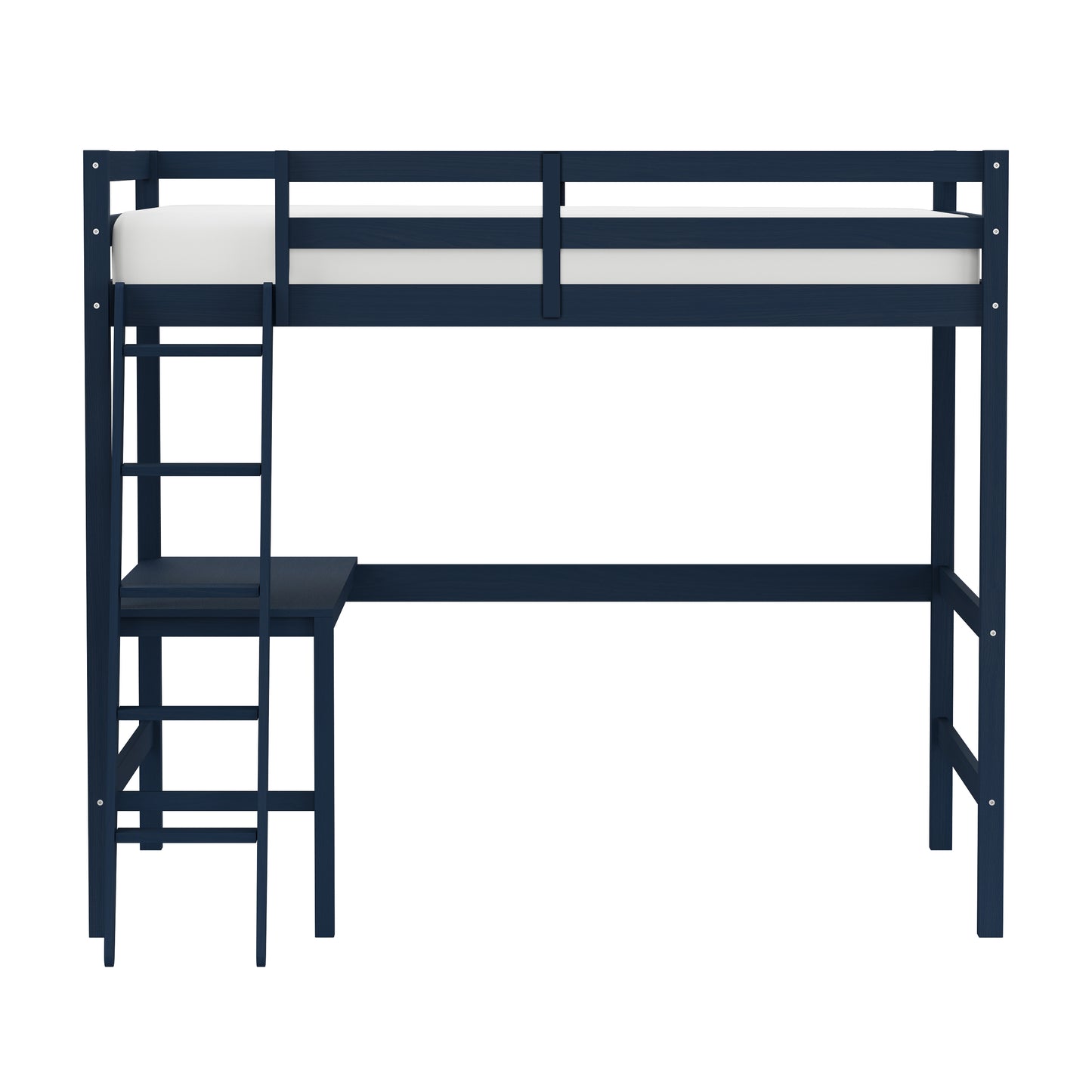 Hillsdale Kids and Teen Caspian Full Loft Bed, Navy