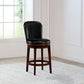 Hillsdale Furniture Victoria Wood Counter Height Swivel Stool, Dark Chestnut