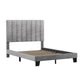 Hillsdale Furniture Crestone Upholstered Full Platform Bed, Silver/Gray