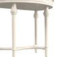 Hillsdale Furniture Cape May Backless Metal Vanity Stool, Matte White