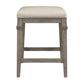 Hillsdale Furniture Arabella Wood Backless Counter Height Stool, Distressed Gray