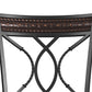 Hillsdale Furniture Kirkham Metal Counter Height Stool, Black Silver