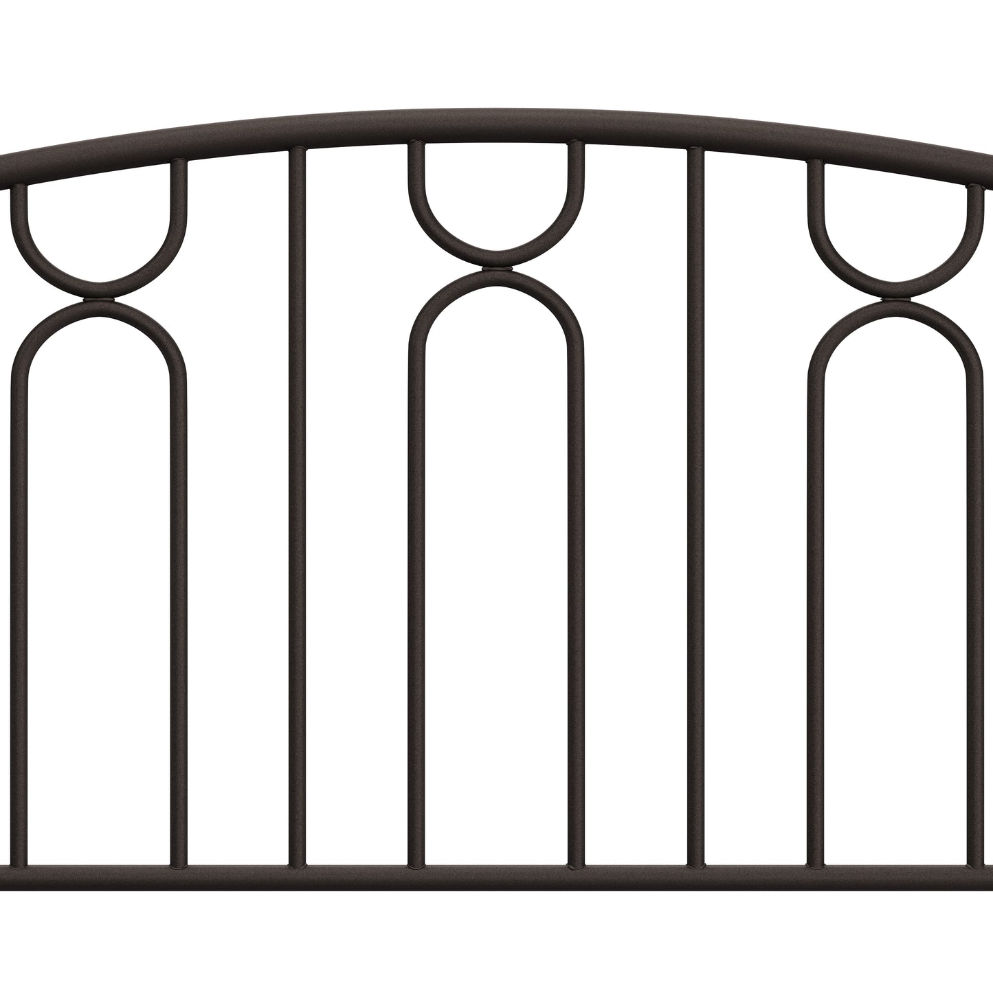 Hillsdale Furniture Riverbrooke Metal Arch Scallop Full/Queen Headboard, Bronze