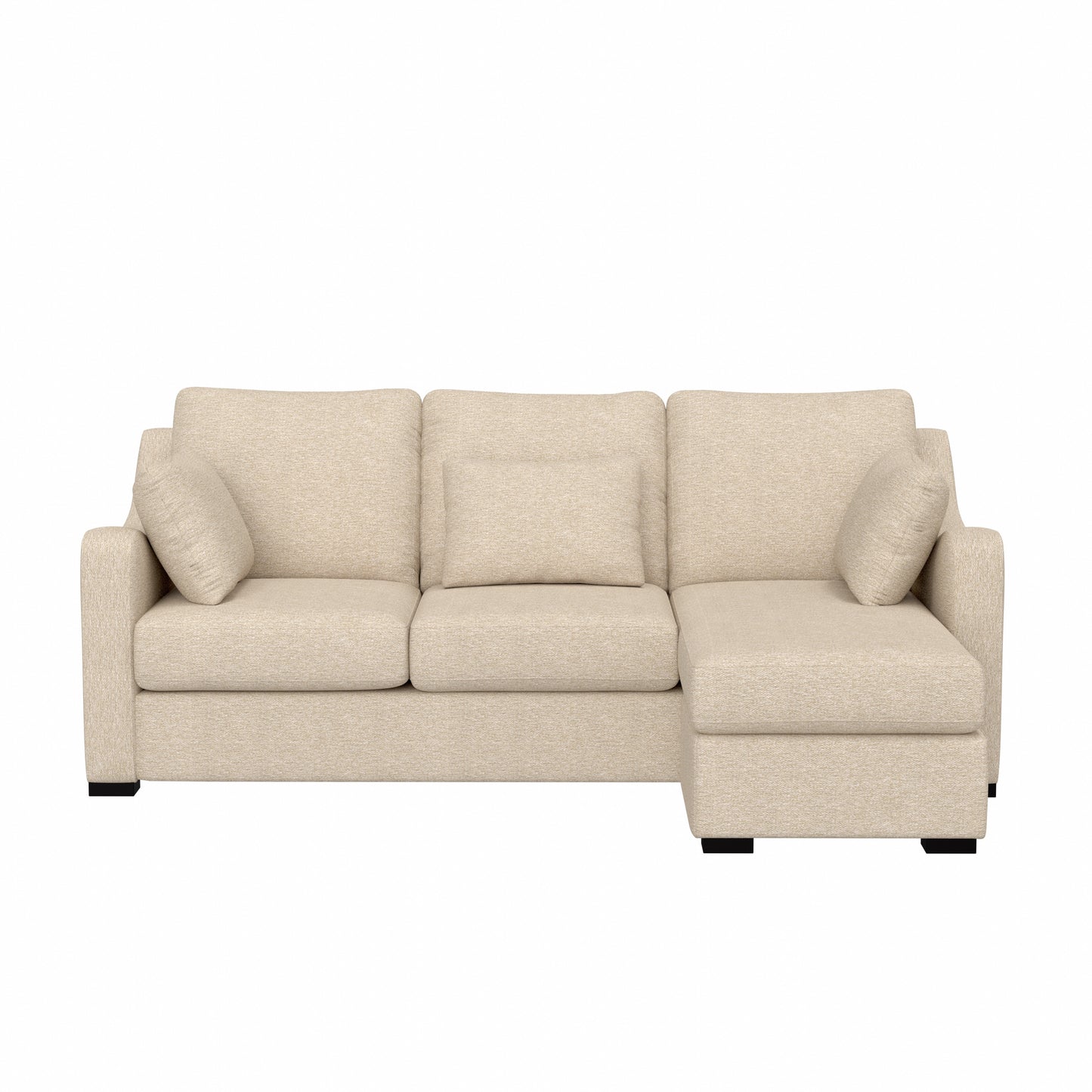 Hillsdale Furniture York Upholstered Sectional Chaise, Sand