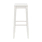 Hillsdale Furniture Fiddler Wood Backless Bar Height Stool, White